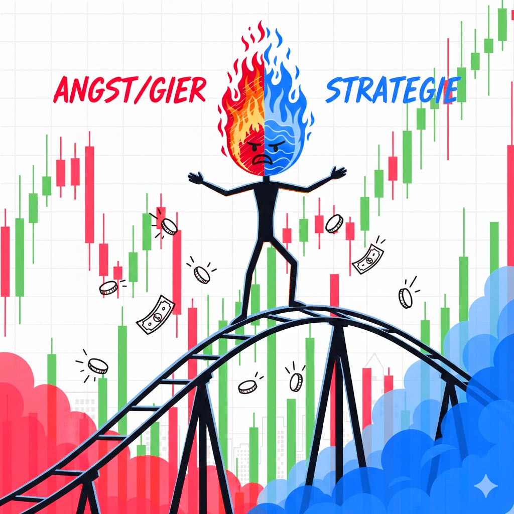 Souverän investieren durch Beherrschung der Emotionen an der Börse.